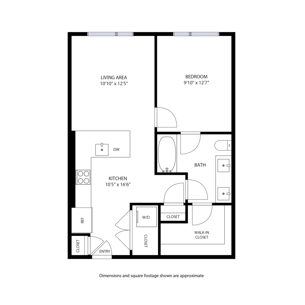 1BR/1BA – The Boxcar